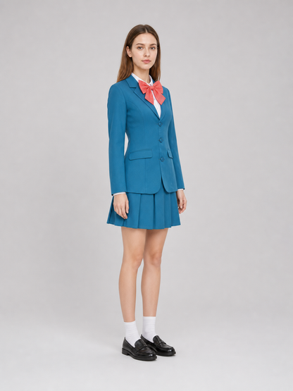 Cosplay School Uniform with Pleated Skirt