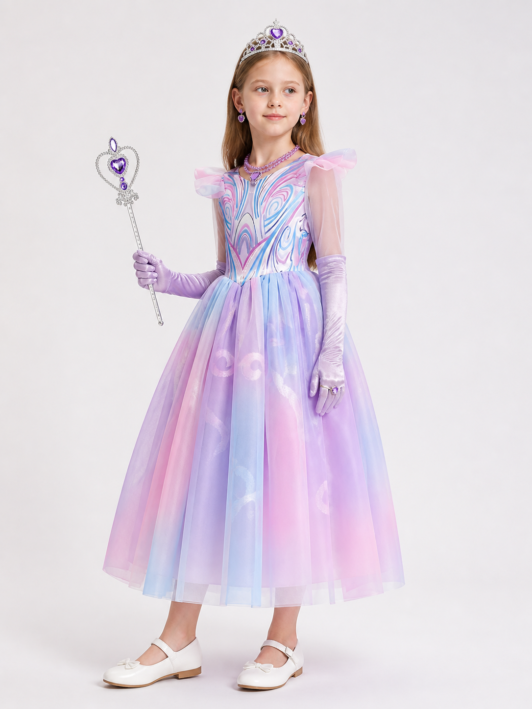 Halloween Princess Costume with Accessories side view