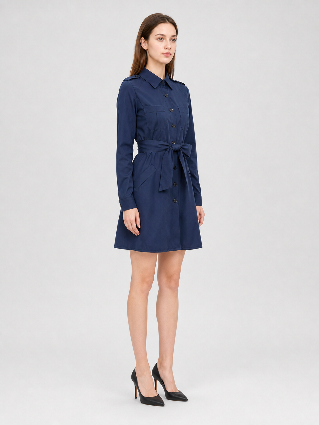 Police-Style Costume Dress with Cap