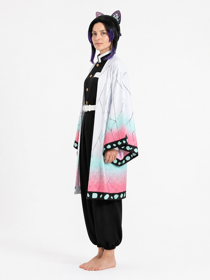 Halloween Butterfly Wing Cape and Wig side view