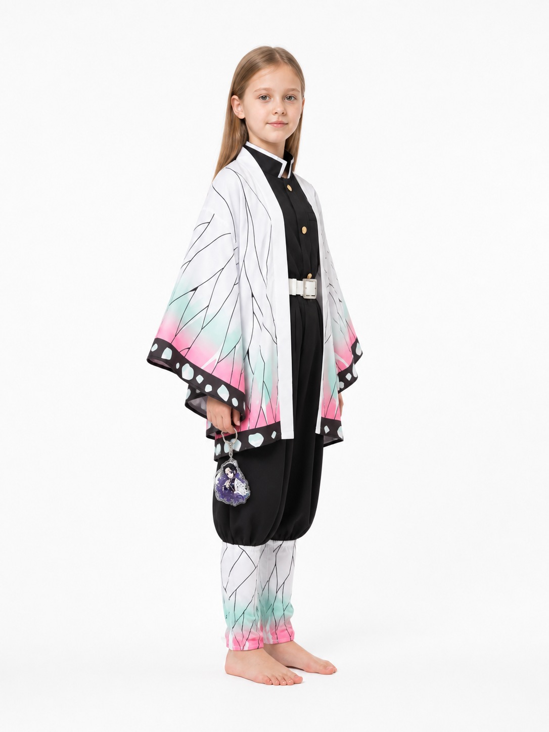 Anime Butterfly Gradient Cosplay Costume side view