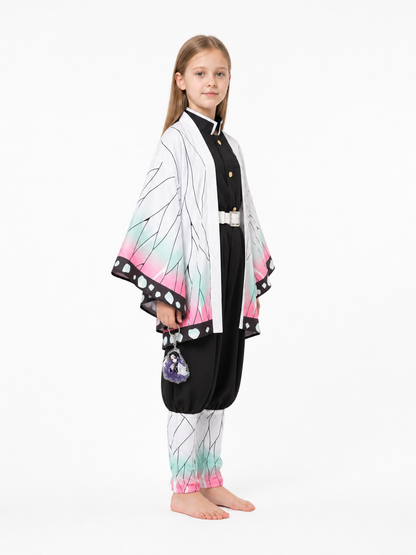 Anime Butterfly Gradient Cosplay Costume side view