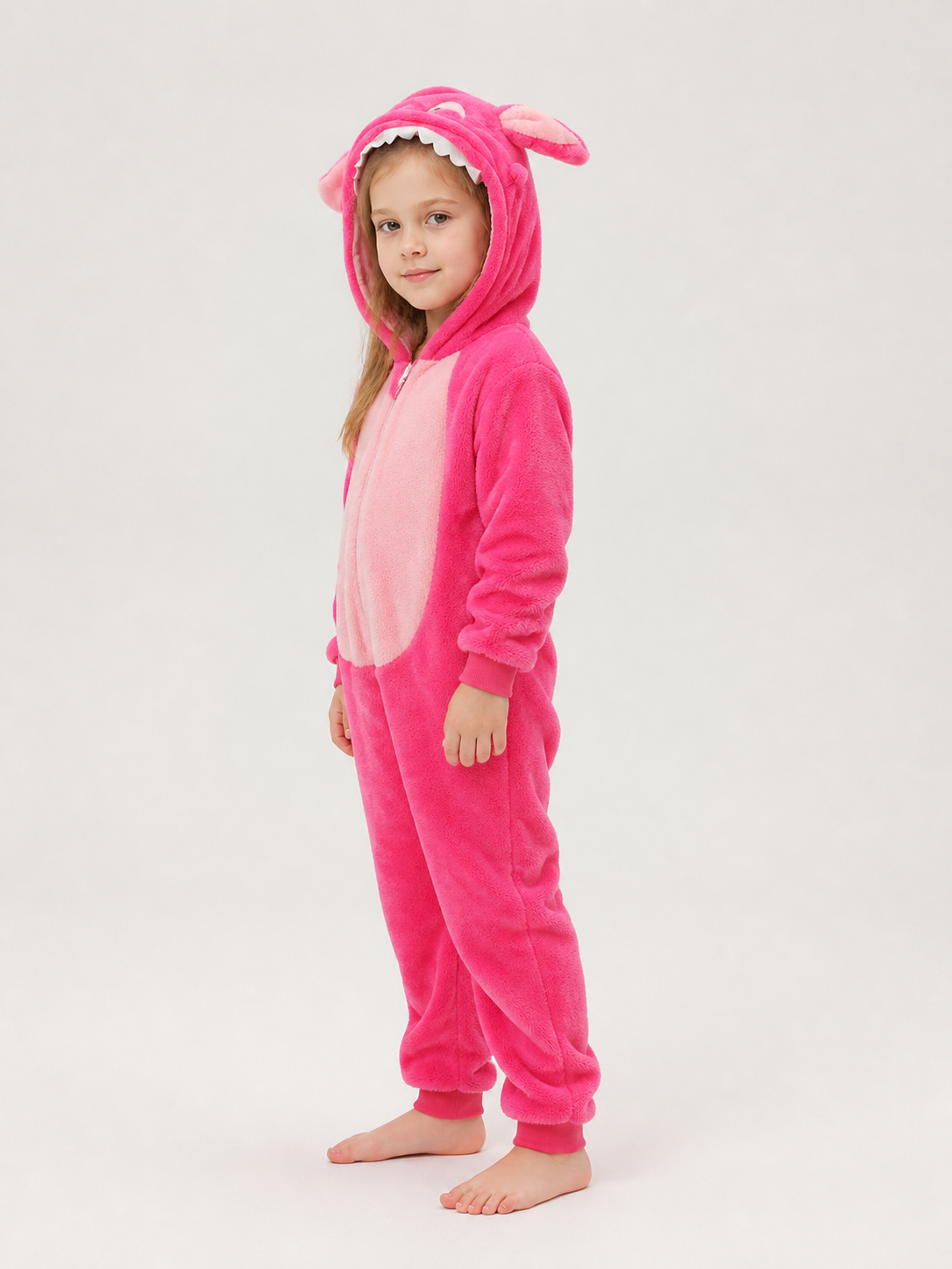 Dinosaur Hooded Kigurumi Jumpsuit side view