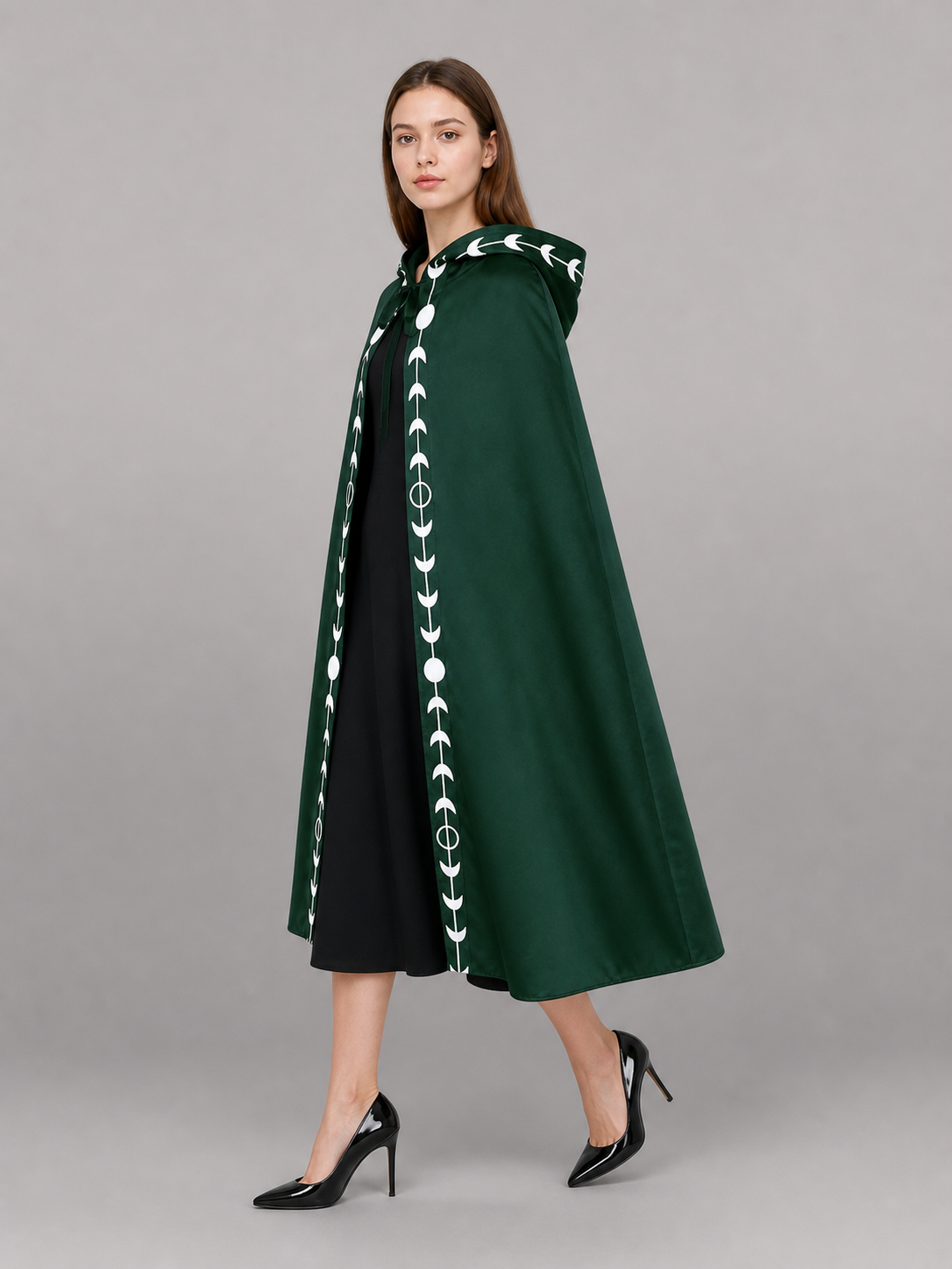 Green Carnival Hooded Cloak for Cosplay