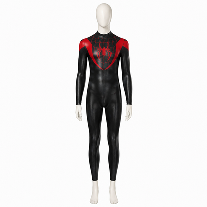 Red and Black Spider-Man Costume for Cosplay side view
