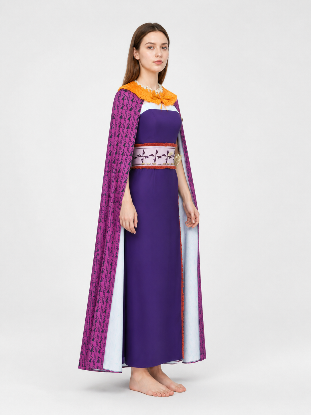 Stage Costume Set with Dress and Cape