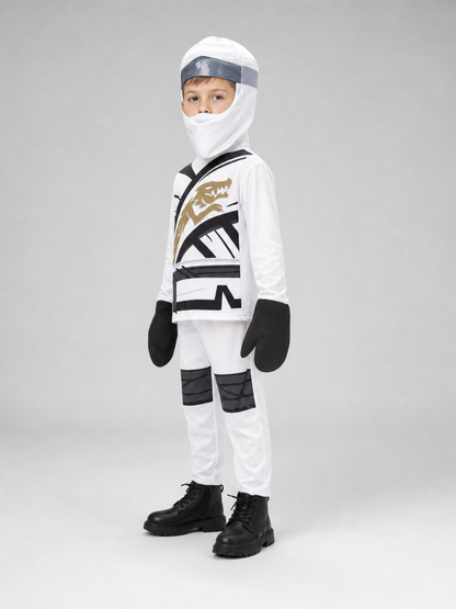 Ninja Costume for Performances with Mask and Gloves