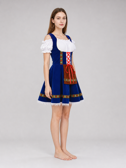 National costume with apron and trim