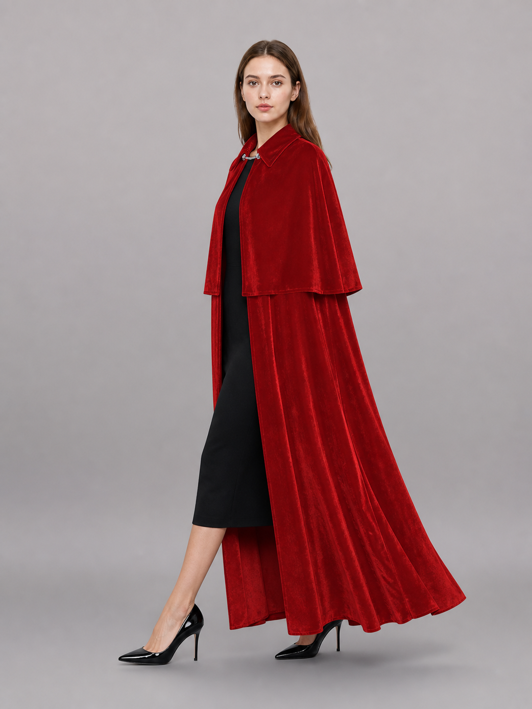 Red Vampire Costume Cape for Halloween