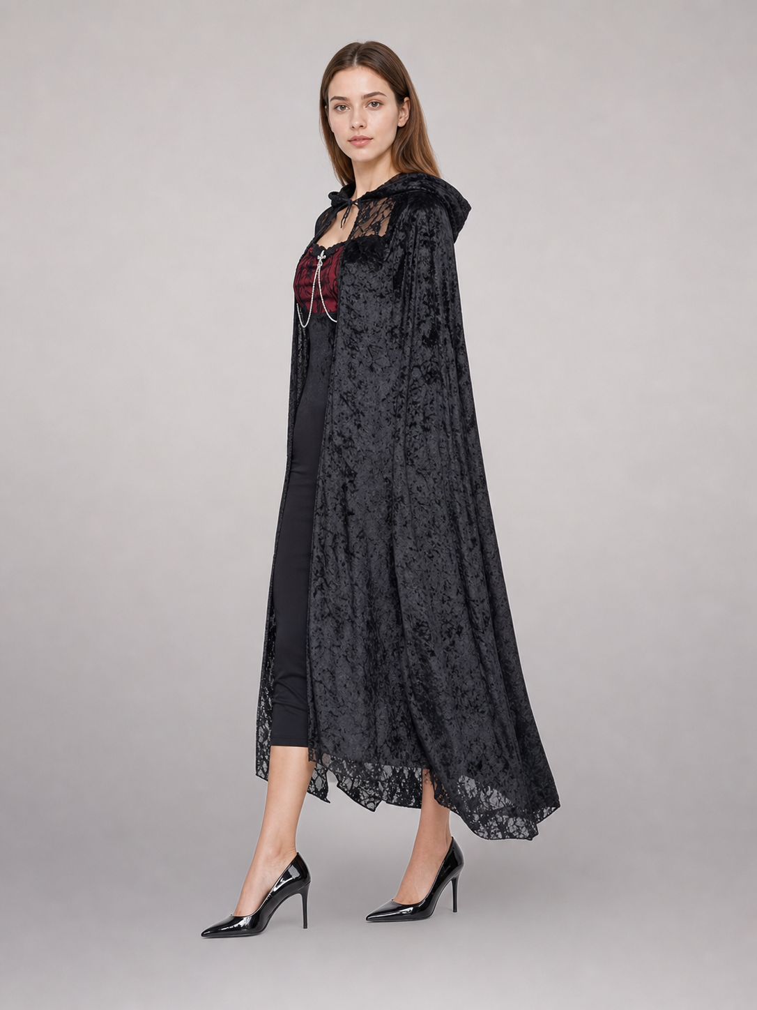 Black Gothic Vampire Costume Dress