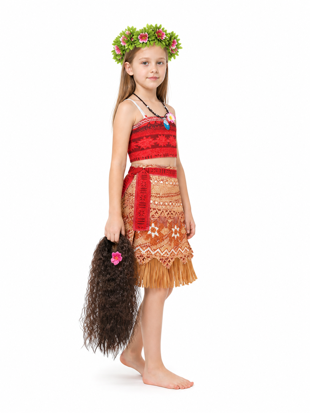 Children's Moana Princess Carnival Costume side view