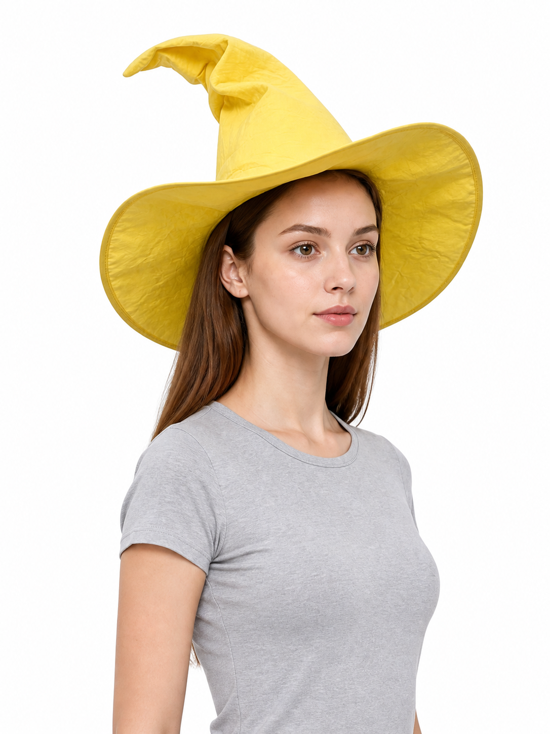 Yellow Witch Costume Hat for Halloween
