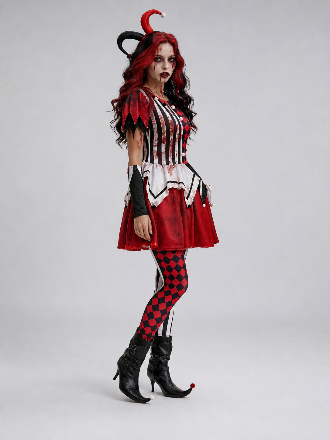 Halloween and Cosplay Harlequin Clown Costume