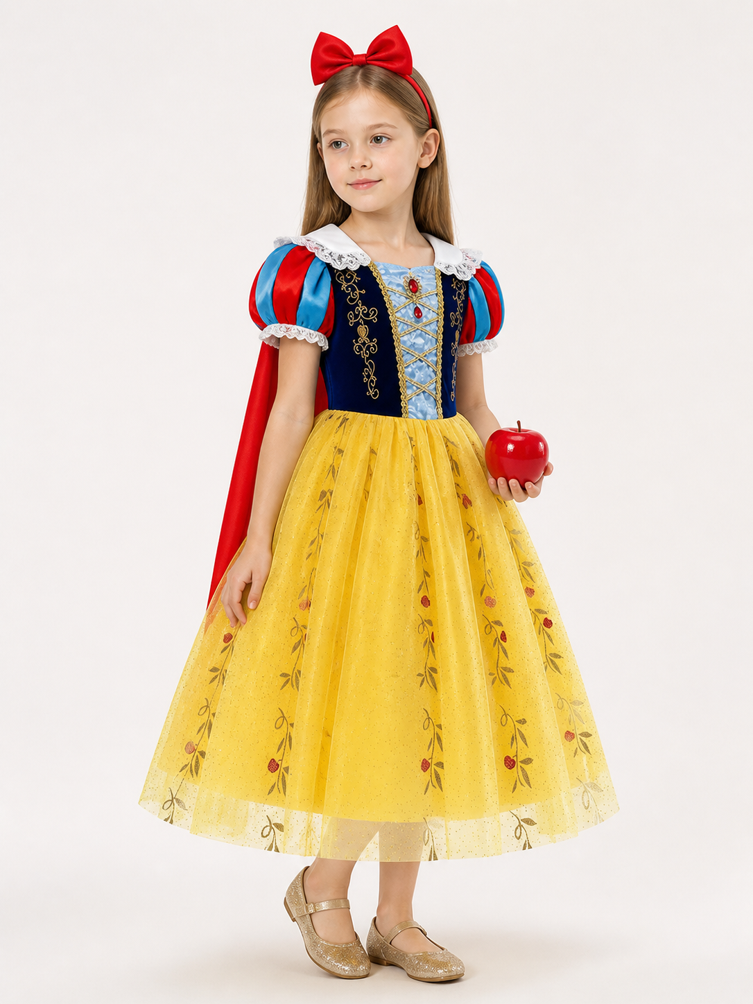 Halloween Princess Costume with Apple side view