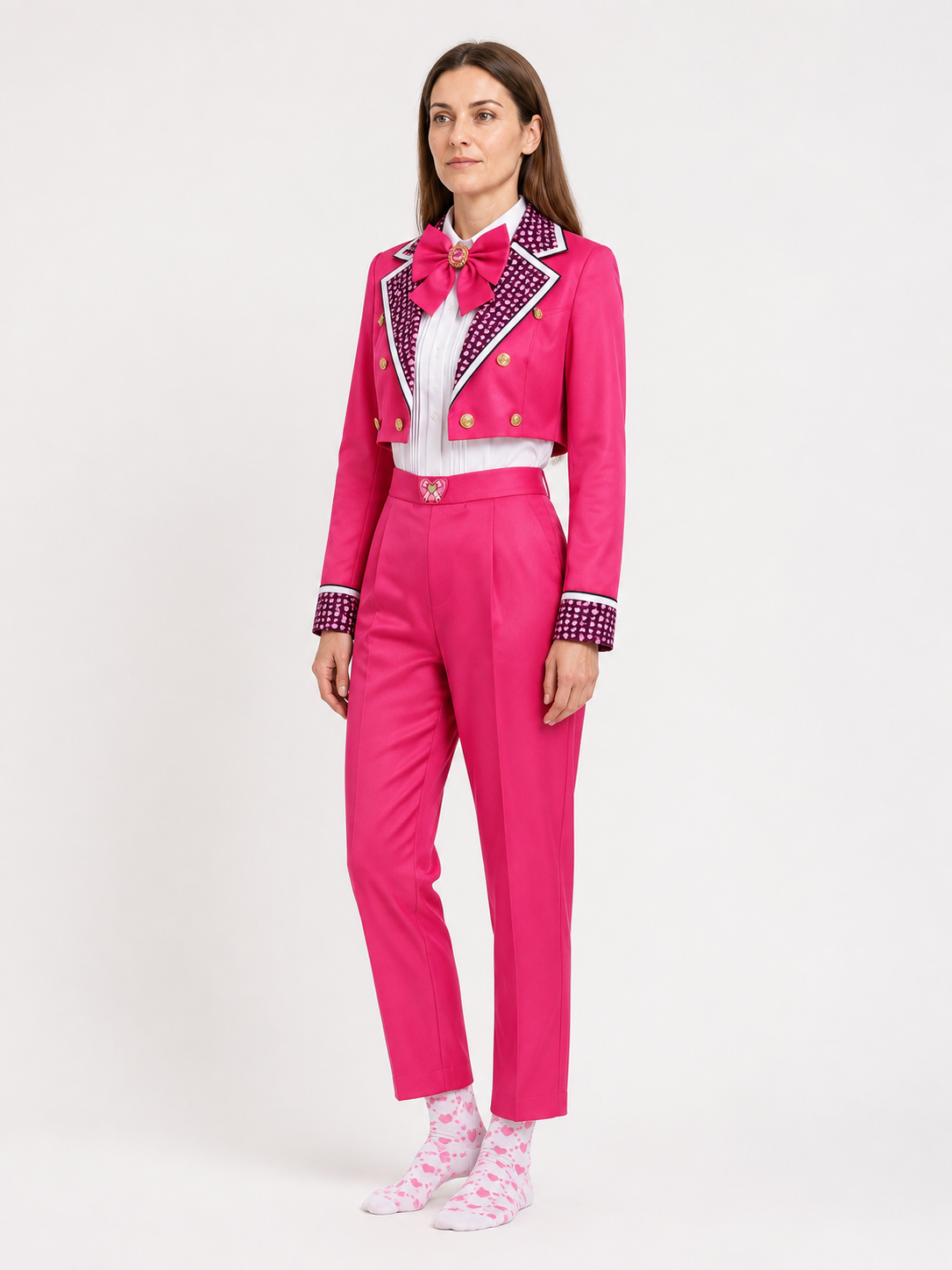 Descendants Cosplay Costume with Bow for Carnival side view