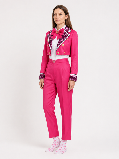 Descendants Cosplay Costume with Bow for Carnival side view