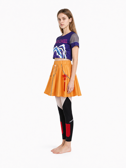 Children's Stage Costume with Skirt-Shorts side view