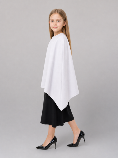Description: White shoe covers—a pair of accessories for completing a costume and neatly covering shoes. The design consists of two identical overlays with a simple construction: the covers are worn over shoes, have open openings around the