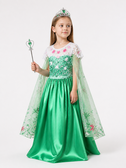 Green Princess Halloween Costume for Girls