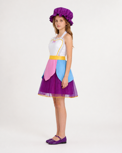 Teapot Cosplay Costume: Dress and Hat side view
