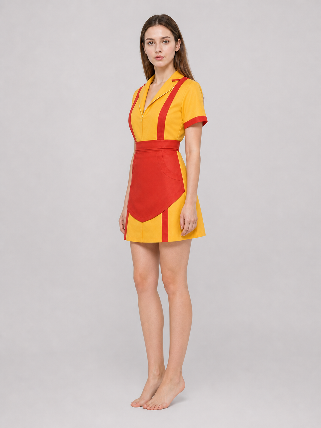 Diner-Style Carnival Dress with Apron