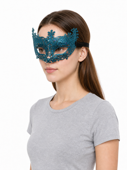 Masquerade Eye Mask with Glitter and Stars