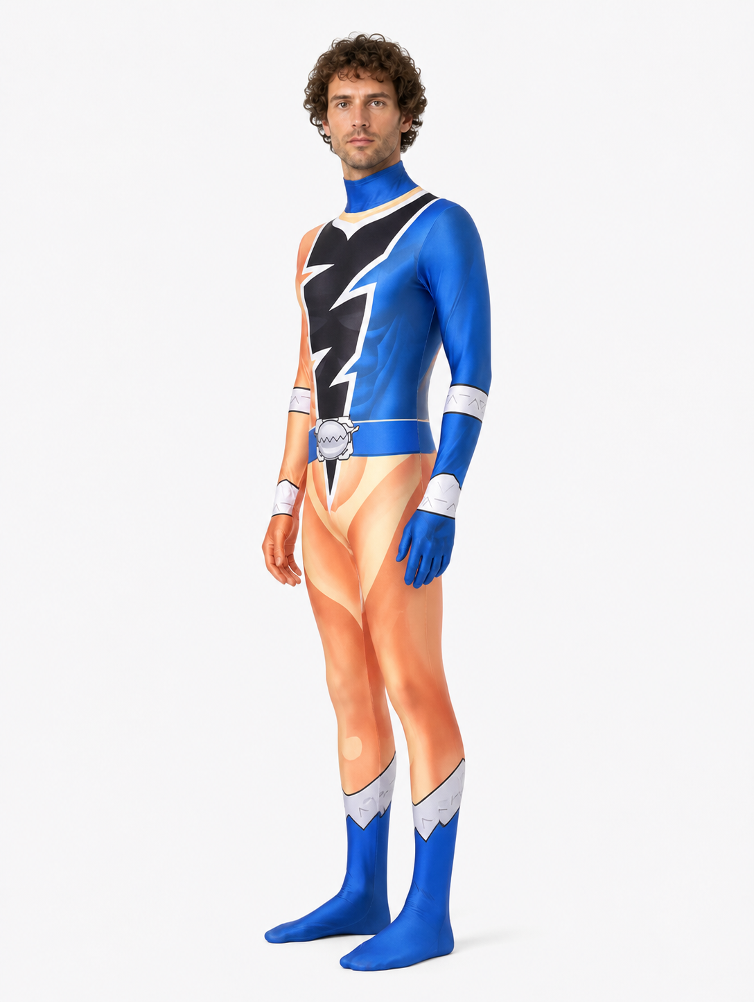 One-Piece Hooded Jumpsuit Costume for Cosplay side view