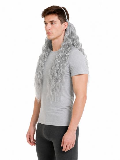 Gray Wizard Beard Costume Accessory for Halloween