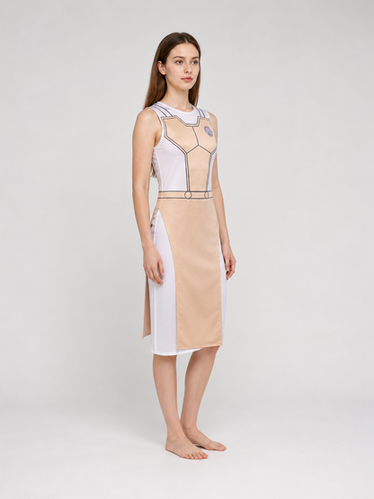 Cosplay Costume: Sleeveless Geometric Dress