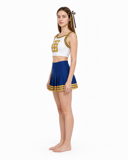 Cheerleading Costume with Pleated Skirt side view