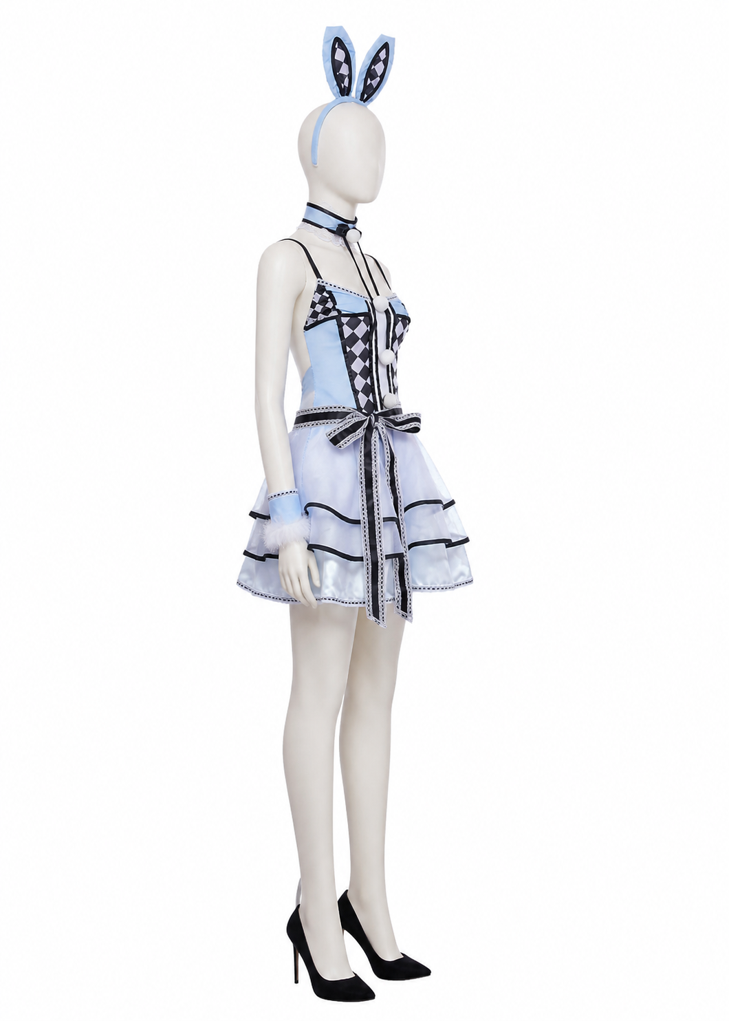 Bunny Cosplay Costume with Ears and a Full Skirt