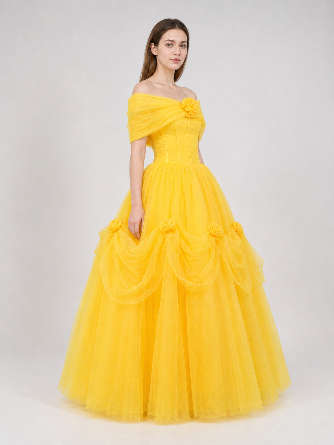 Puffy princess dress for celebrations and the stage