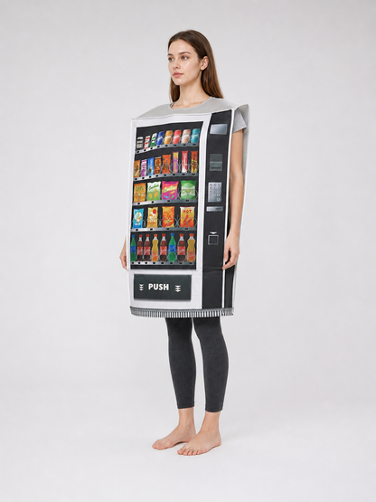 Printed Vending Machine Costume for Halloween and Parties