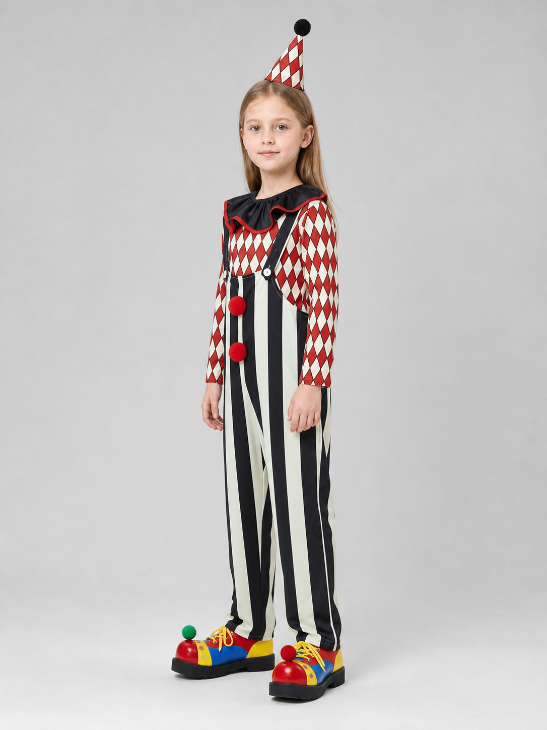 Clown Costume with Hat and Nose