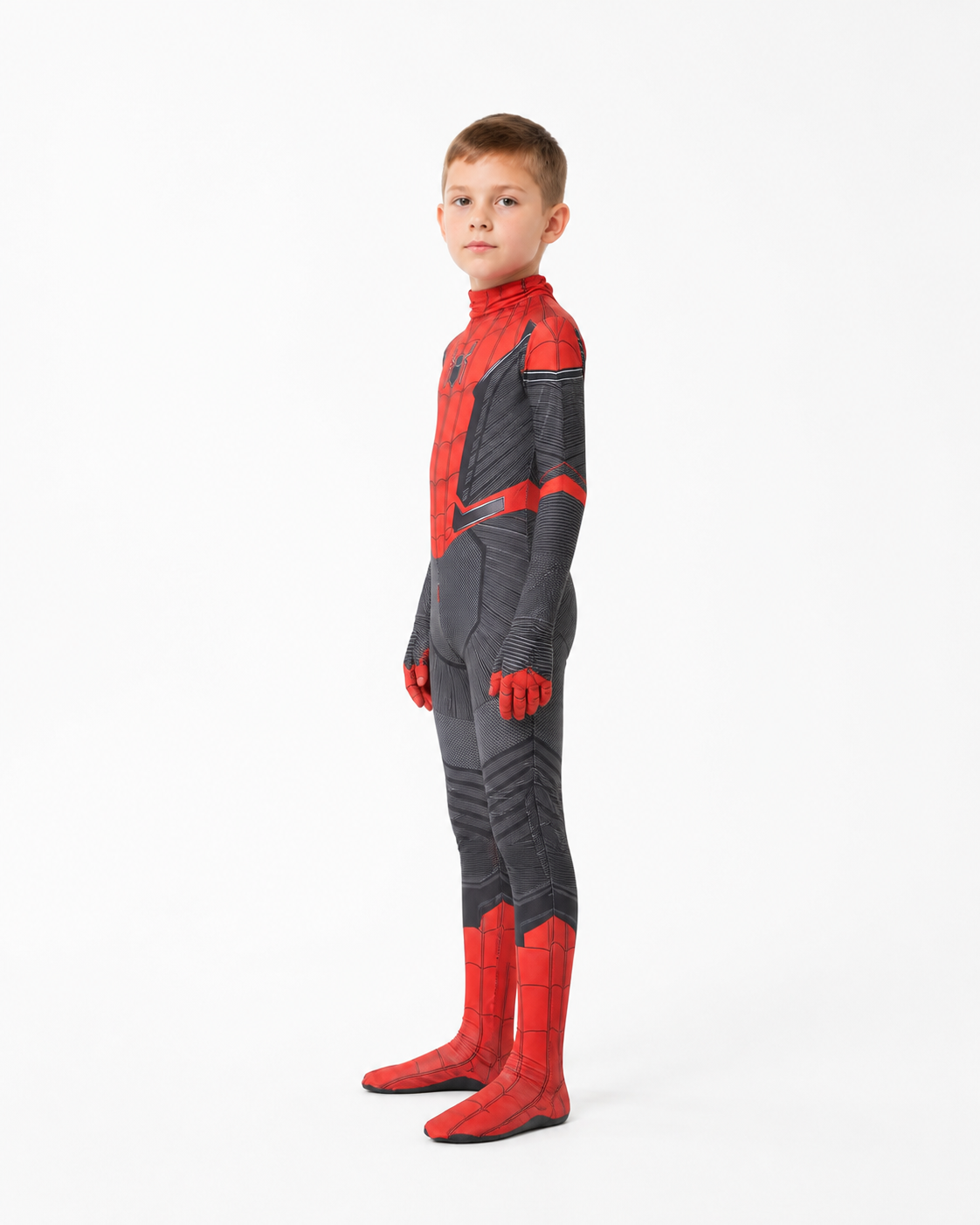 Children’s Spider-Man Costume with Mask for Halloween side view