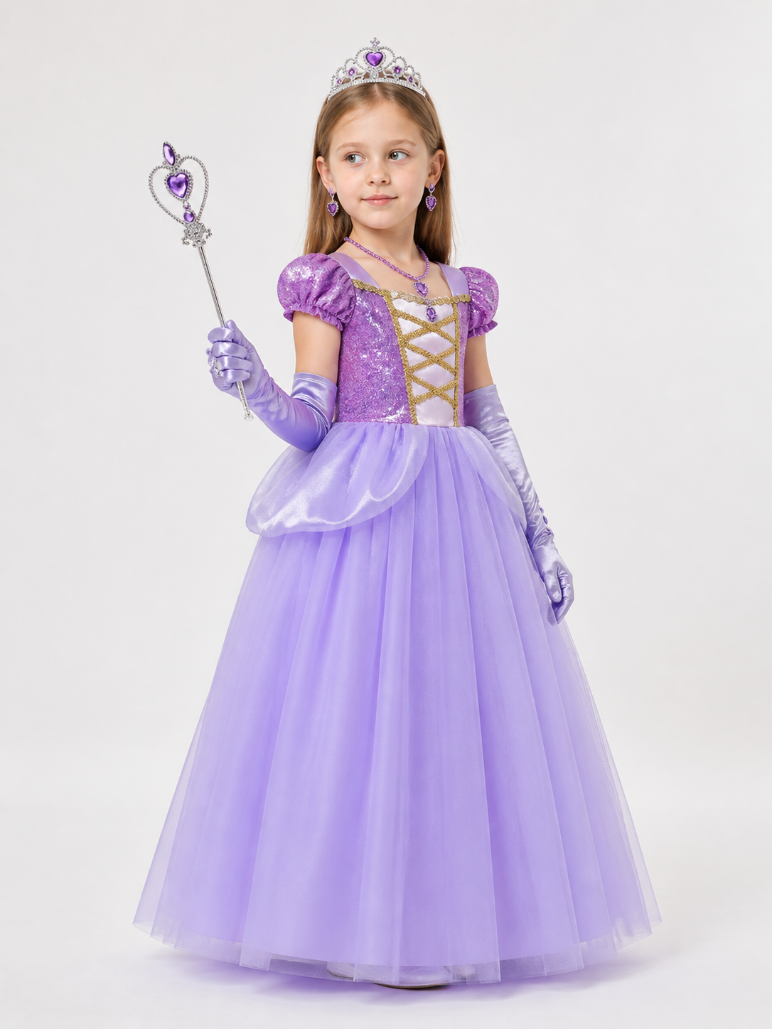 Purple Princess Halloween Costume side view
