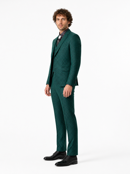 The Riddler Gotham Cosplay Three-Piece Suit side view