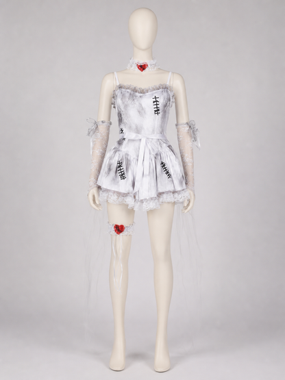 Gothic Lace Halloween Costume Dress