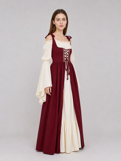 Renaissance-Style Costume Dress with Lacing side view 3