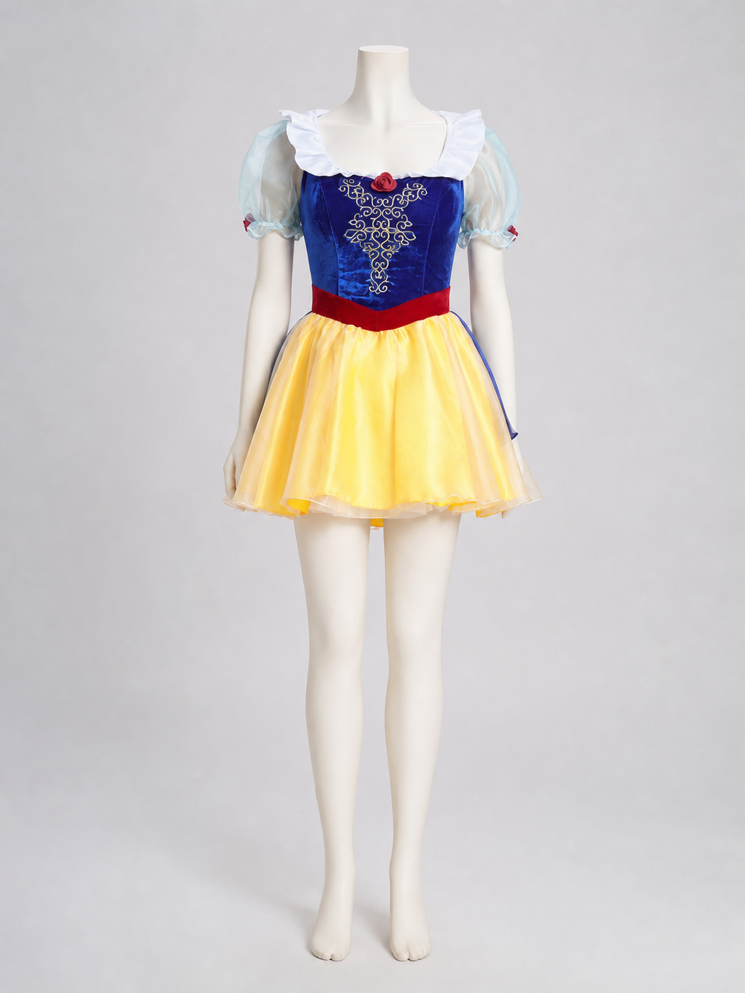 Character Costume with Full Skirt and Decorative Details