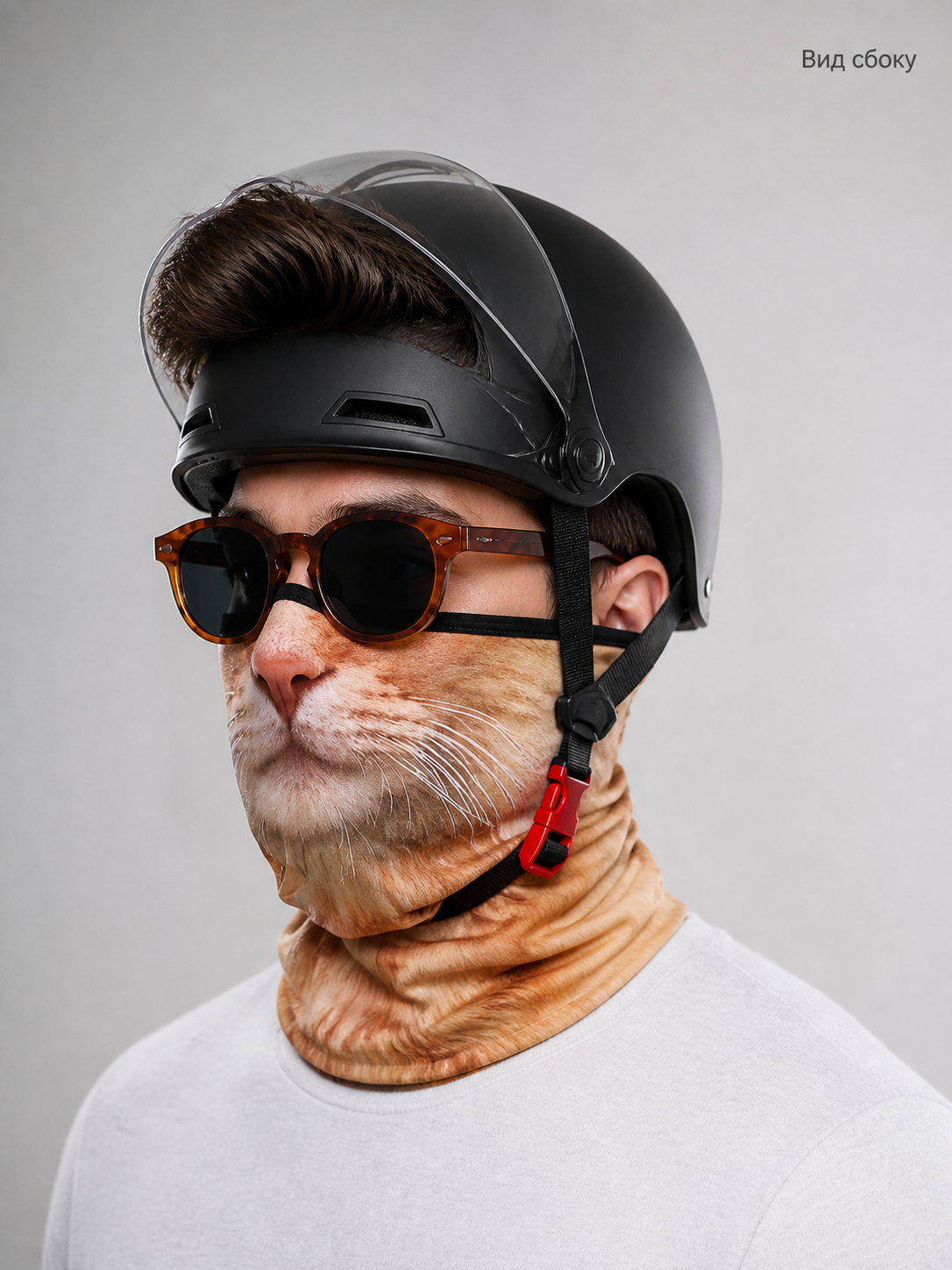 Cat Mask Headpiece for Halloween side view