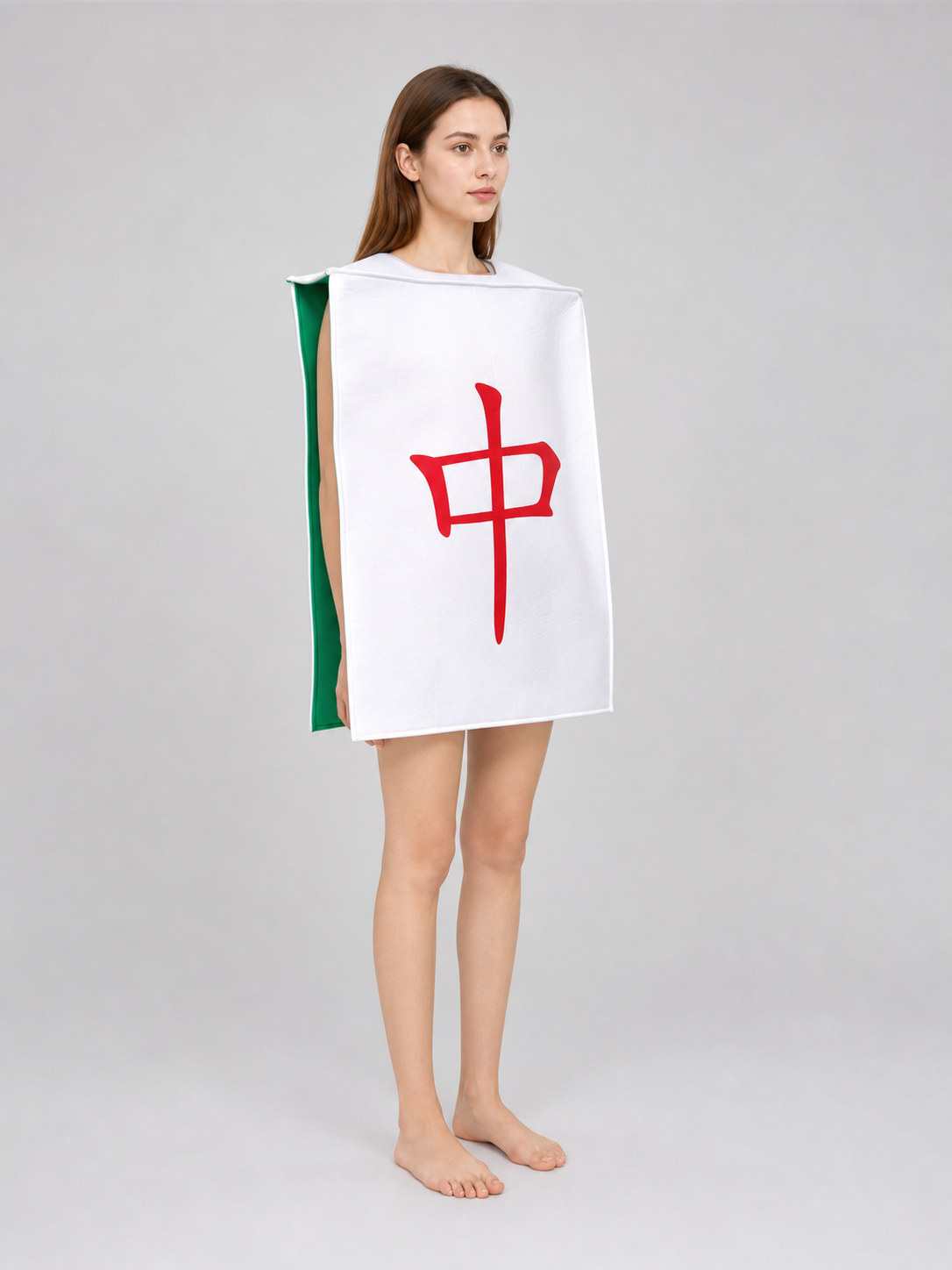 Carnival tunic with a red symbol for performances