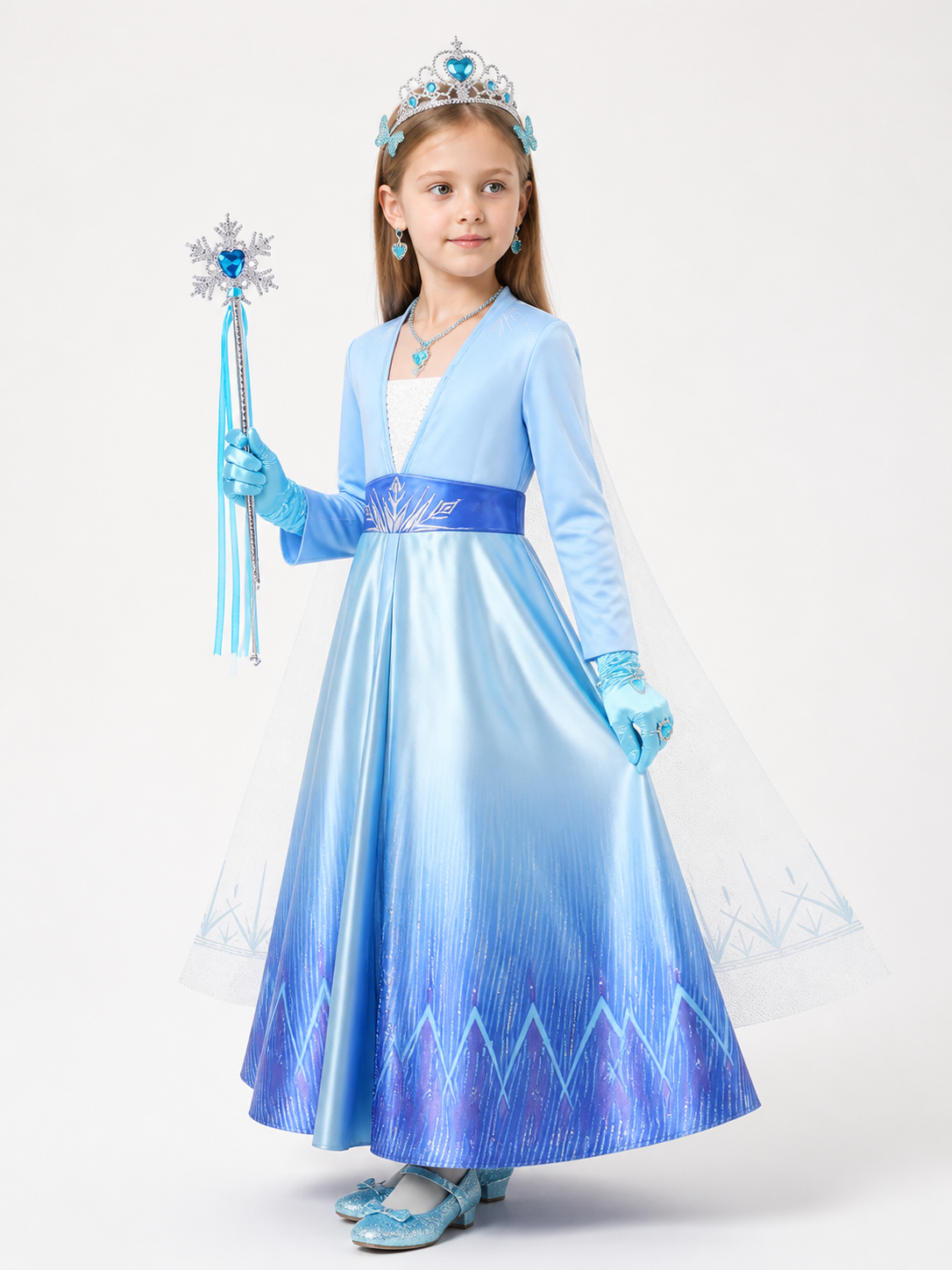 Snow Queen Halloween Carnival Costume side view