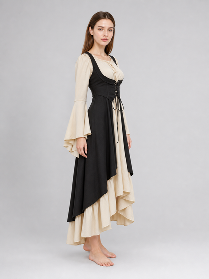 Black Medieval-Style Overdress