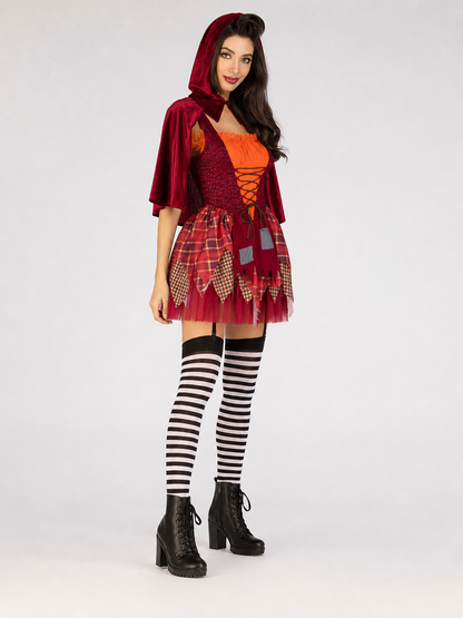 Cosplay Costume with Hood and Cape