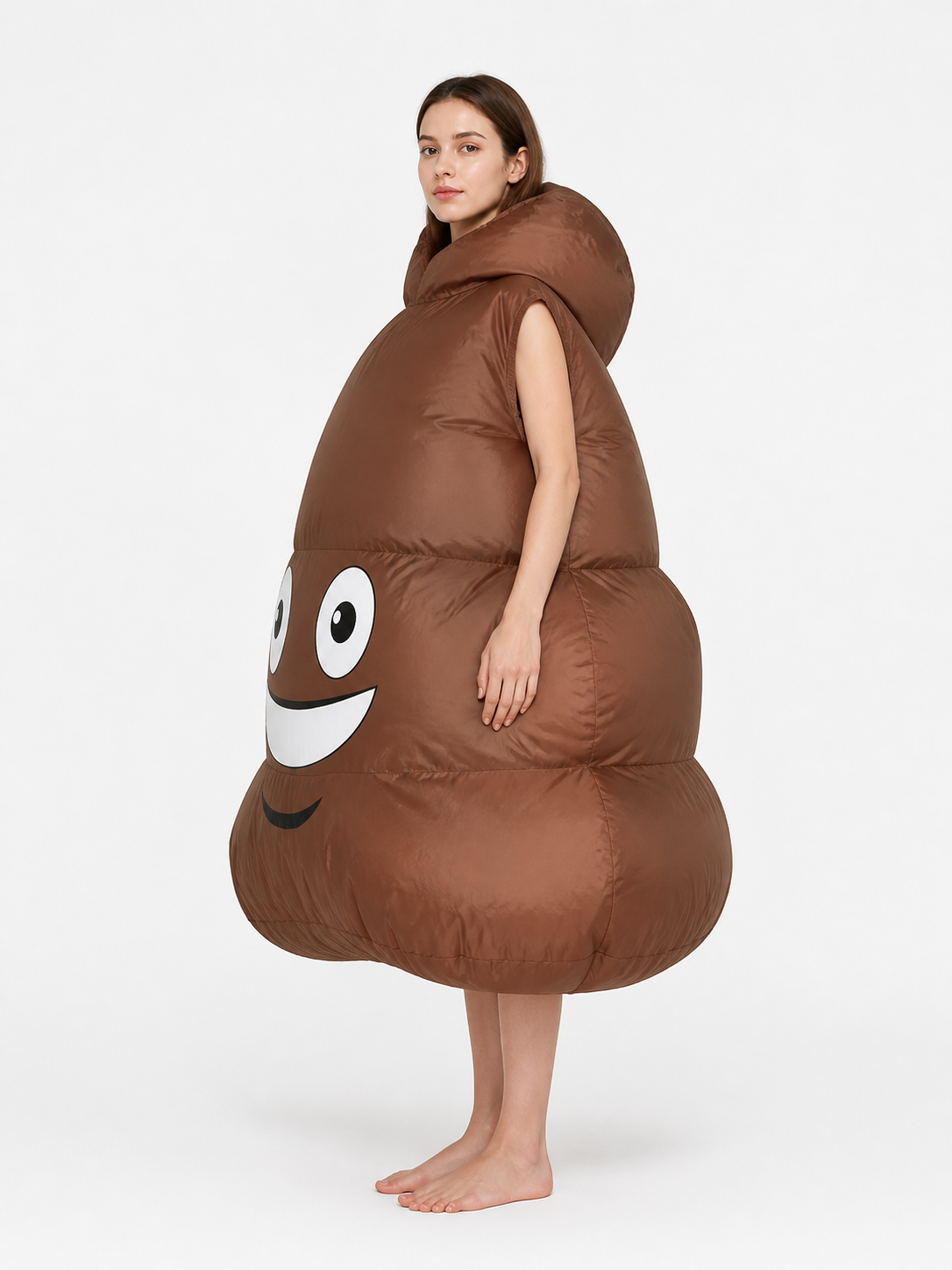 Inflatable Poop Costume Jumpsuit with Eyes