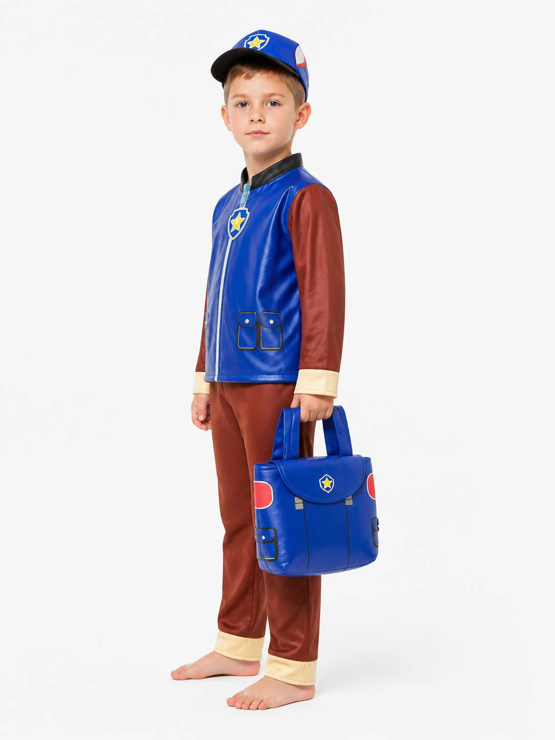 Children's Patrol-Style Costume with Backpack side view