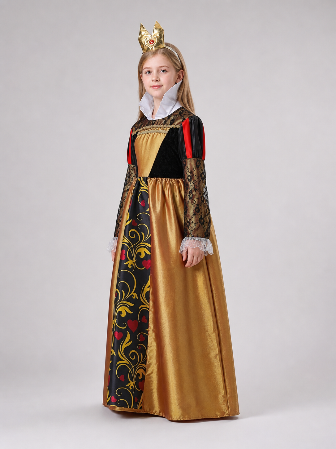 Princess Costume Dress with Crown for Halloween