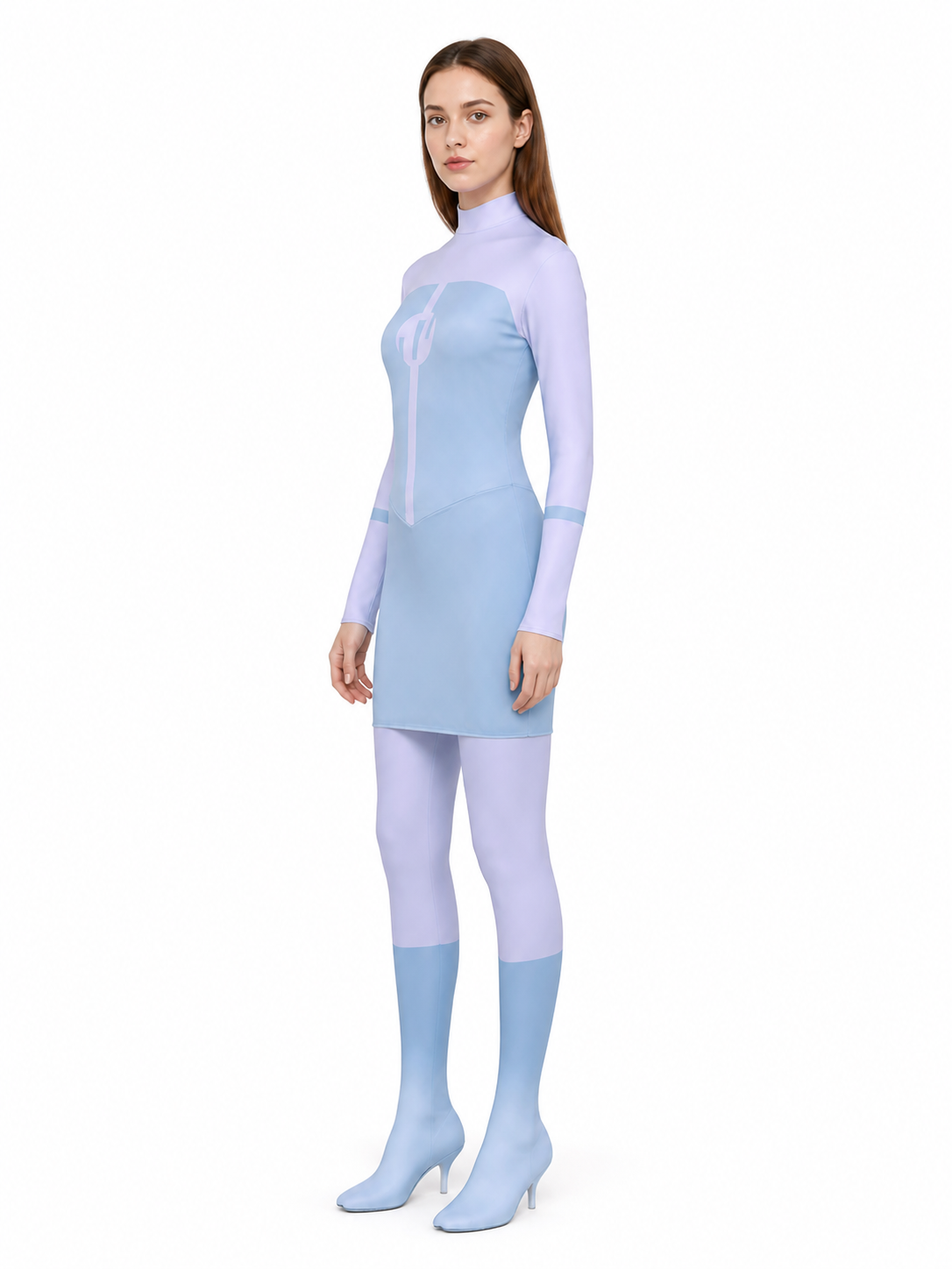 Anisha Cosplay Bodysuit with High Collar side view