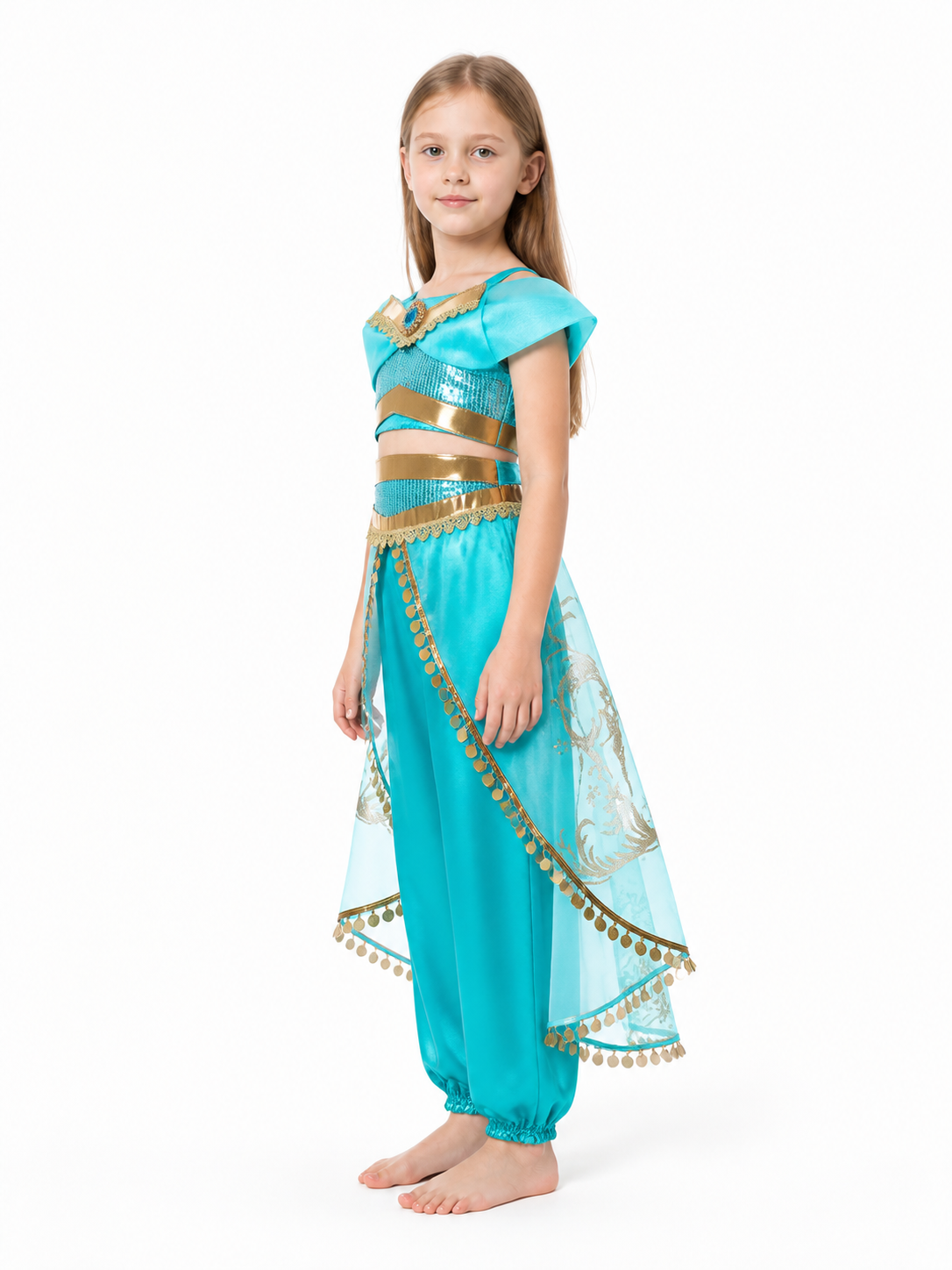 Children's Sequined Halloween Carnival Costume side view